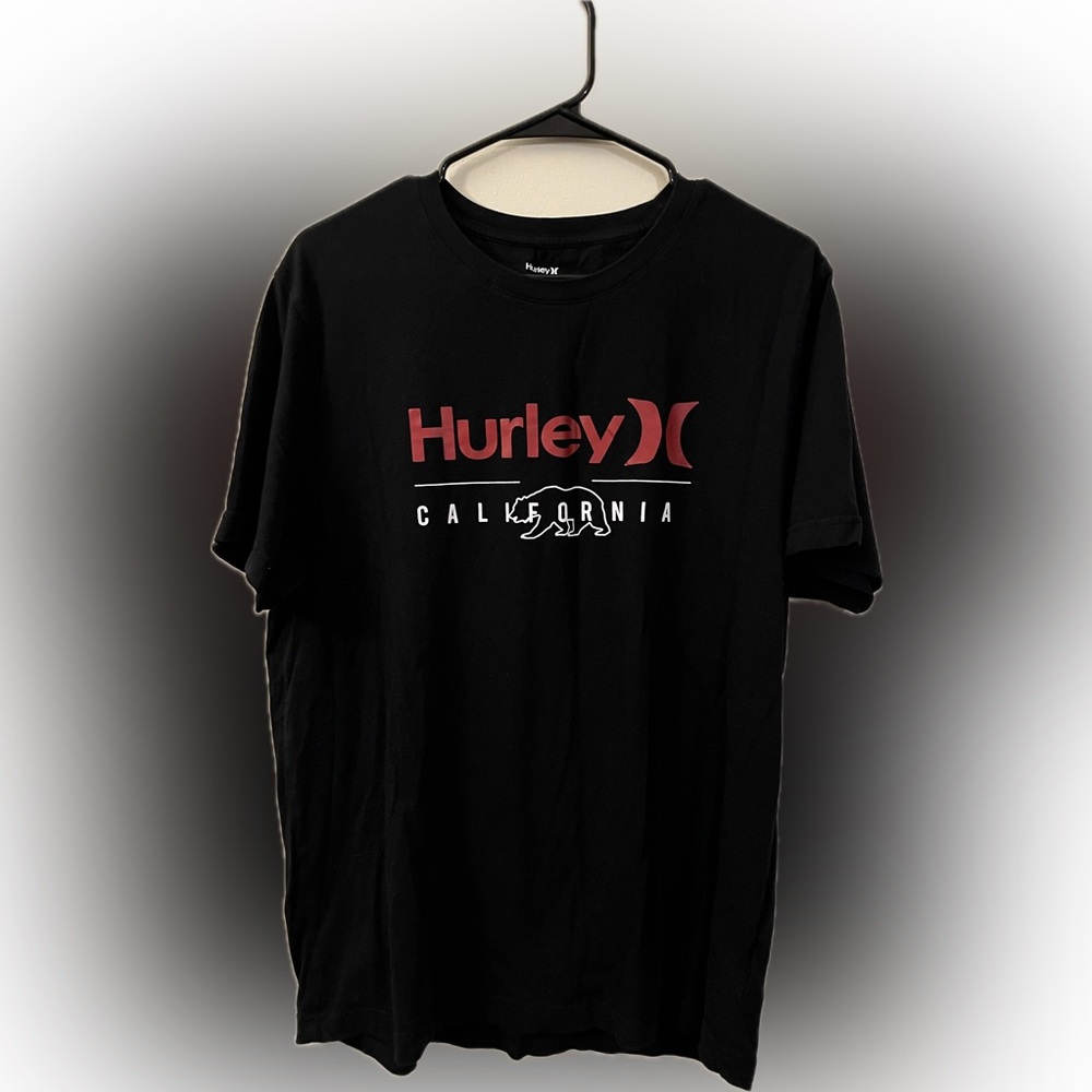 Hurley Black and Red California Bear Tee
